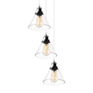 NEW YORK LOFT No. 1 CO3 chrom - Szklany żyrandol Altavola Design