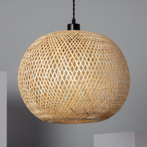 Lampa wiszaca Boho z Bambusa Ø40cm Abruzzo Espresso E27