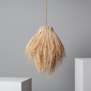 Lampa Wisząca Boho z Rattanu Ø35cm Abruzzo Felicita E27