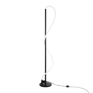 Nowoczesna Lampa podłogowa Czarna LED 30W 3000K Abruzzo Spirali