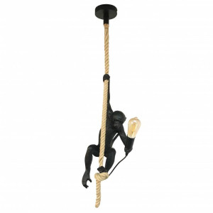 Lampa Wisząca Czarna Małpa Abruzzo Pino E27