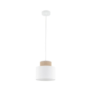 Lampa wisząca Duo White Juta 1x E27 - TK Lighting