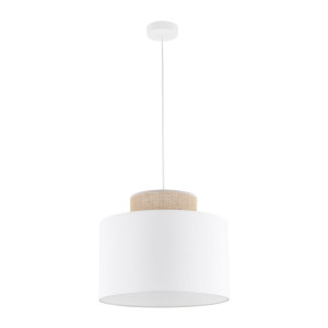 Lampa wisząca Duo White Juta 1x E27 - TK Lighting