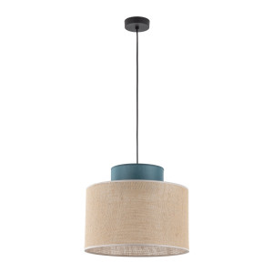 Lampa wisząca Duo Juta Green 1x E27 - TK Lighting