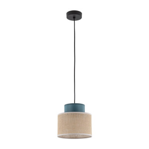Lampa wisząca Duo Juta Green 1x E27 - TK Lighting