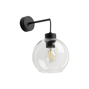 Kinkiet Cubus Transparent Czarny 1x E27 - TK Lighting