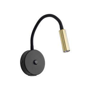 Kinkiet Lagos Black/Gold 1x G9 - TK Lighting