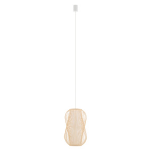 Lampa wisząca PUKET M 1xE27 naturalne drewno 11161 Nowodvorski