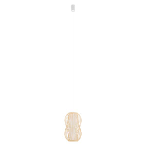 Lampa wisząca PUKET S 1xE27 naturalne drewno 11160 Nowodvorski