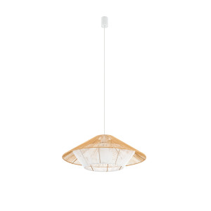 Lampa wisząca JAPANDI M 1xE27 naturalne drewno 11157 Nowodvorski