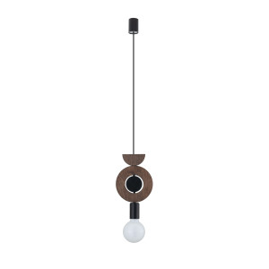 Lampa wisząca DROPS WOOD D 1xE27 ciemne drewno 11176 Nowodvorski
