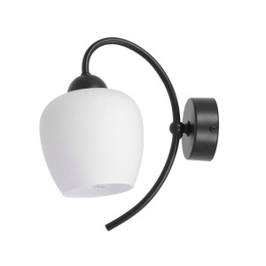 Kinkiet BELLA K-5187 Czarny, biały 1 źr., E27, 15W LED - Kaja