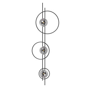 Kinkiet ASTRA K-5343 Grafitowy, czarny 3 źr., E14, 10W LED - Kaja