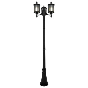 Lampa podłogowa DETROIT K-8213 Czarny 3 źr., E27, 15W LED - Kaja