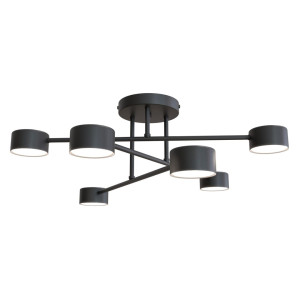 Lampa sufitowa Emibig Halo 6 czarna 6×GX53