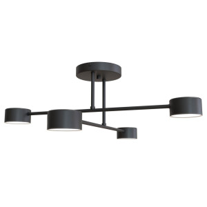 Lampa sufitowa Emibig Halo 4 czarna 4×GX53