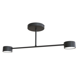 Lampa sufitowa Emibig Halo 2 czarna 2×GX53