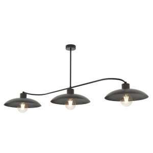 Lampa sufitowa Emibig Foster 3 czarna 3×E27