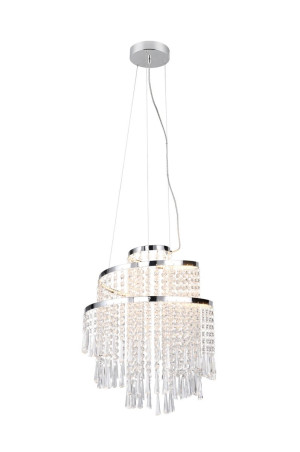 Lampa wisząca Pomp srebrny i odcienie srebra LED zintegrowany R37341106 - RL