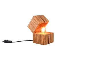 Lampa stołowa Treasure drewno jasne i ciemne E14 514110130 - Trio