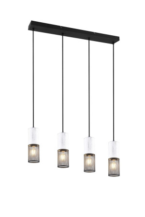 Lampa wisząca Tosh czarny, biały E27 304300434 - Trio