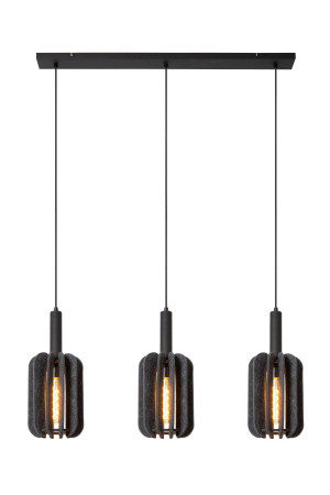 Lampa wisząca Rafal szary i odcienie szarości, czarny E27 45492/03/36 - Lucide