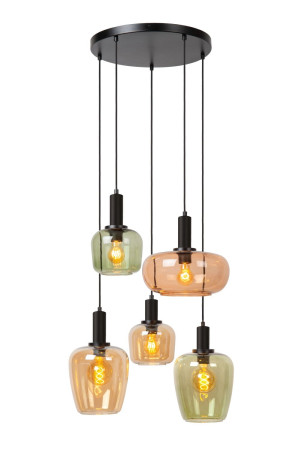 Lampa wisząca Ilona czarny, inne E27 45408/15/99 - Lucide