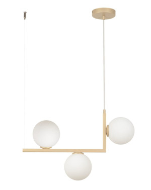 Lampa wisząca ANDY 3xG9 beżowo-złota 33610 Sigma