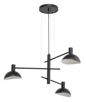 Lampa wisząca ARTIS 3xE14 czarna 40527 Sigma