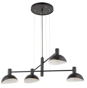 Lampa wisząca ARTIS 4xE14 czarna 40529 Sigma