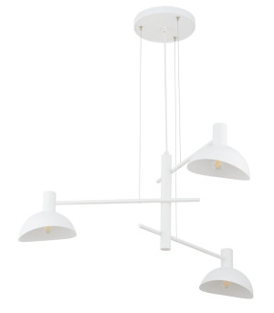 Lampa wisząca ARTIS 3xE14 biała 40528 Sigma