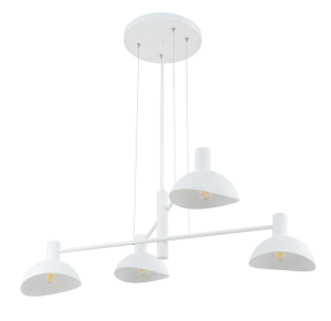 Lampa wisząca ARTIS 4xE14 biała 40530 Sigma