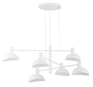 Lampa wisząca ARTIS 6xE14 biała 40532 Sigma