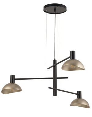 Lampa wisząca ARTIS 3xE14 czarna 40567 Sigma