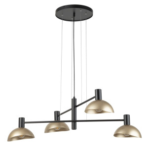 Lampa wisząca ARTIS 4xE14 czarna 40568 Sigma