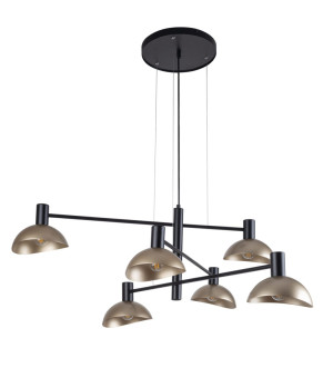 Lampa wisząca Artis 6 Zwis / Czarny E14 - Sigma
