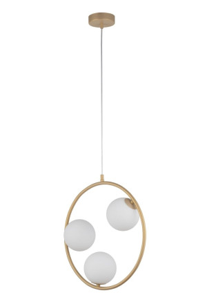 Lampa wisząca AQUA 3xG9 beżowo-złota 33415 Sigma