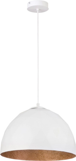 Lampa wisząca Diament M /miedziany Biały/miedź E27 - Sigma