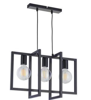 Lampa wisząca EDEN 3 zwis E27 czarna 32235 Sigma