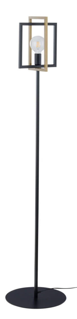 Lampa podłogowa Eden Czarny/złoty E27 - Sigma