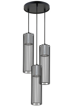 Lampa wisząca Fobia 3xGU10 koło czarna 33457 Sigma
