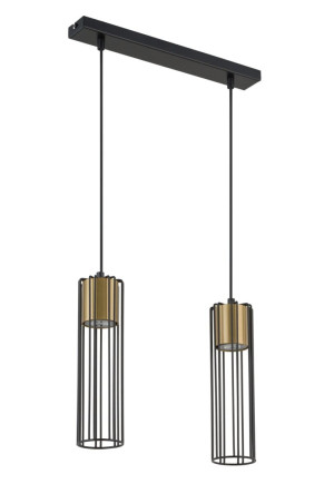 Lampa wisząca Fobia 2xGU10 czarna 33452 Sigma
