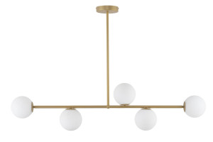 Lampa wisząca Gama 5 Złoty Beż G9 - Sigma