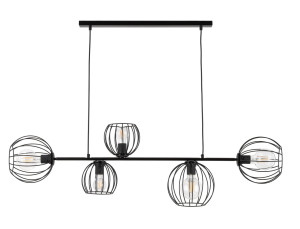 Lampa wisząca MADAM 5xE27 czarna 32372 Sigma