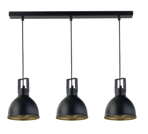 Lampa wisząca MARS 3xE27 prosta czarna 32262 Sigma