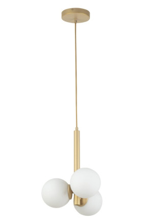 Lampa wisząca PERLA 3xG9 beżowo-złota 33605 Sigma