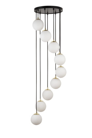 Lampa wisząca PIANO 9xG9 czarna 33661 Sigma