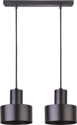 Lampa wisząca RIF 2xE27 czarna 30898 Sigma