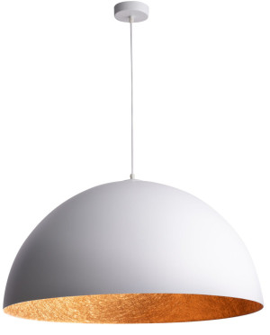 Lampa wisząca Sfera 70 Biały/miedź E27 - Sigma