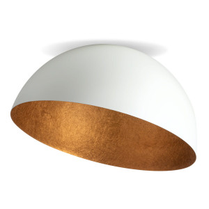 Plafon Sfera 90 /miedziany Biały/miedź E27 - Sigma